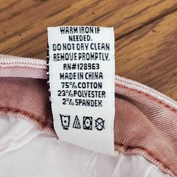 Indigo Rein Womens Color Flex Midrise Skinny Jeans Size 7 Pink Denim Blend - Picture 5 of 15